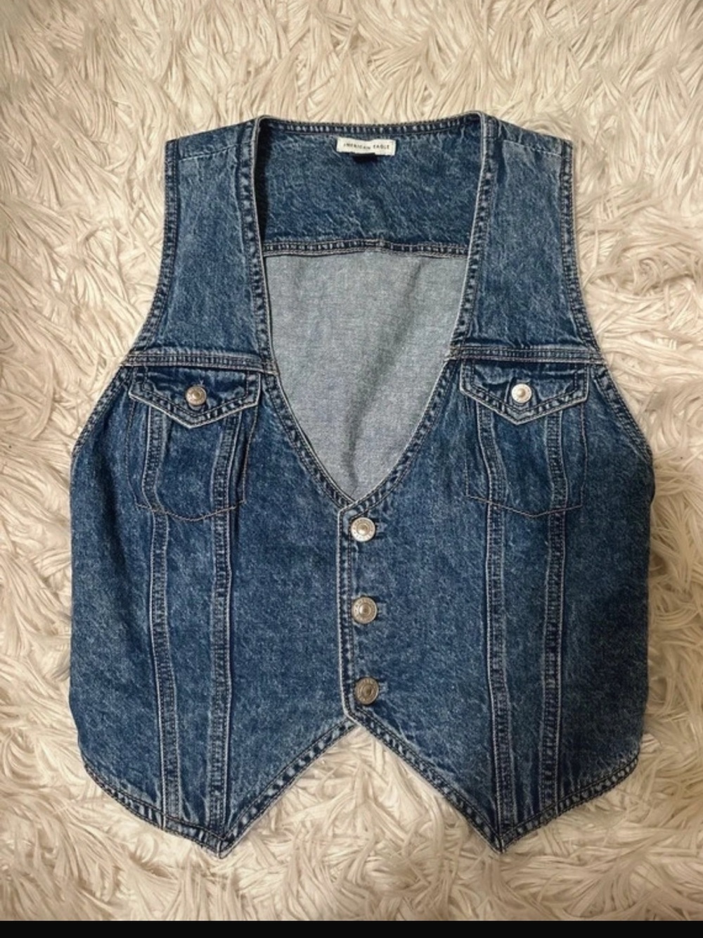 American Eagle Denim Vest